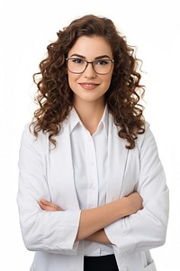 Scientist portrait standing glasses. AI generated Image by rawpixel.