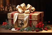 Christmas gift box plant celebration decoration. AI generated Image by rawpixel.
