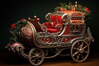 Sleigh christmas carriage vehicle. AI generated Image by rawpixel.