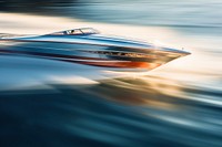 Speedboat vehicle boating transportation. AI generated Image by rawpixel.