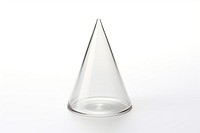 Cone shape transparent glass cone. AI generated Image by rawpixel.