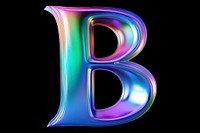 PNG Alphabet B shape text futuristic spectrum. AI generated Image by rawpixel.