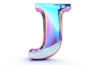 PNG Alphabet J shape iridescent white background glowing circle. AI generated Image by rawpixel.