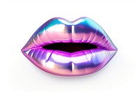 Mouth icon purple white background lipstick. AI generated Image by rawpixel.