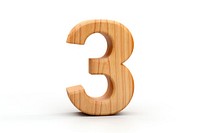 PNG Alphabet number 3 shape wood white background simplicity. AI generated Image by rawpixel.