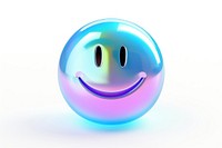 Smiley icon sphere white background anthropomorphic. AI generated Image by rawpixel.