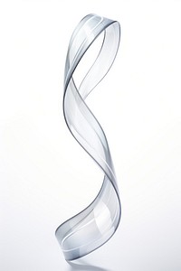 PNG Single long ribbon shape white white background accessories. AI generated Image by rawpixel.
