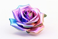 Rose icon flower plant white background. AI generated Image by rawpixel.