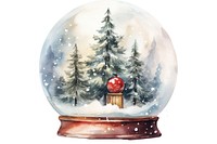 Christmas snow globe plant tree celebration. AI generated Image by rawpixel.