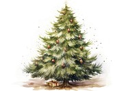 Vintage christmas tree plant pine. AI generated Image by rawpixel.