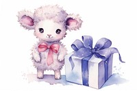 Sheep doll toy celebration surprise. 