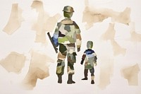 Army military adult art. AI generated Image by rawpixel.
