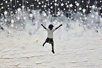 Dancer snow kid photography. AI generated Image by rawpixel.
