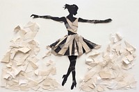 Dancer paper dancing adult. AI generated Image by rawpixel.