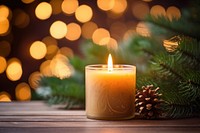 Candle christmas lighting tree. AI generated Image by rawpixel.