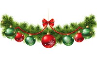 Christmas ball ornament christmas hanging ribbon. AI generated Image by rawpixel.