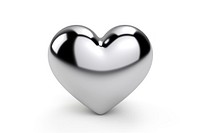 Heart icon shape white white background electronics. AI generated Image by rawpixel.