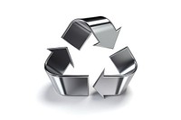 Recycle icon white background recycling letterbox. AI generated Image by rawpixel.