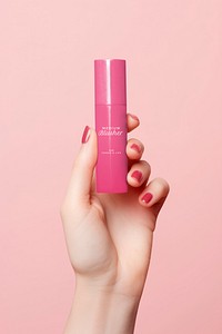 Liquid blush packaging mockup, makeup product psd