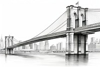 New York bridge brooklyn bridge architecture. 