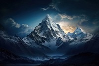 Mountain landscape panoramic outdoors nature. AI generated Image by rawpixel.