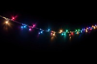 Christmas light line lighting night christmas lights. AI generated Image by rawpixel.