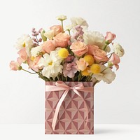Flower bouquet mockup, business psd