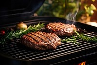 Grilling meat cooking beef. AI generated Image by rawpixel.