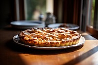 Applepie dessert table plate. AI generated Image by rawpixel.