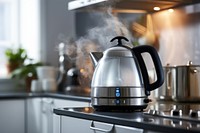 Kettle kitchen stove steam. AI generated Image by rawpixel.