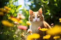 Flower outdoors animal mammal. 