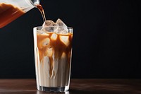 Coffee milk pouring drink. AI generated Image by rawpixel.