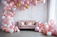 Decoration party furniture balloon. AI generated Image by rawpixel.