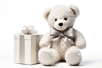 White gift bear toy. AI generated Image by rawpixel.