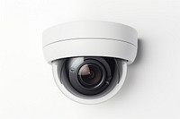 Security camera circle white background electronics. AI generated Image by rawpixel.