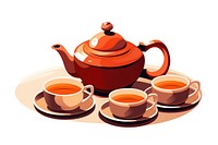 Traditional Chinese tea set teapot drink cup. AI generated Image by rawpixel.