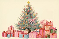 Pink Christmas tree christmas plant gift. AI generated Image by rawpixel.