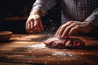 Meat cooking adult table. AI generated Image by rawpixel.