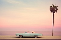 Beach convertible outdoors horizon. 