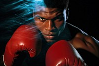 Boxing training sports motion red. AI generated Image by rawpixel.