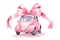 Christmas pastel pink car vehicle wheel transportation. AI generated Image by rawpixel.