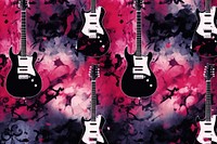 Goth guitar backgrounds pattern performance. AI generated Image by rawpixel.