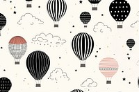 New year balloon backgrounds aircraft pattern. AI generated Image by rawpixel.