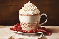 Cream painting dessert whipped. AI generated Image by rawpixel.