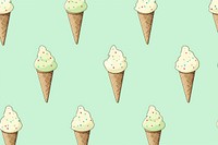 Pistachio ice cream backgrounds dessert pattern. AI generated Image by rawpixel.