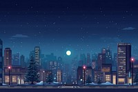 Outdoors night city architecture. AI generated Image by rawpixel.