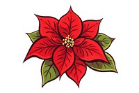 Poinsettia pattern flower plant. 