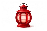 Red lantern lamp illuminated container. AI generated Image by rawpixel.