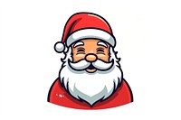 Santa Claus portrait sketch white background. AI generated Image by rawpixel.