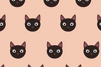 Siamese cat backgrounds pattern mammal. AI generated Image by rawpixel.